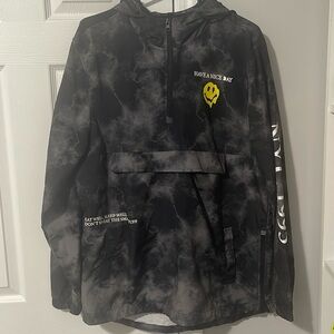 Black Smoked Out Hype Beast “Have A Nice Day” Windbreaker